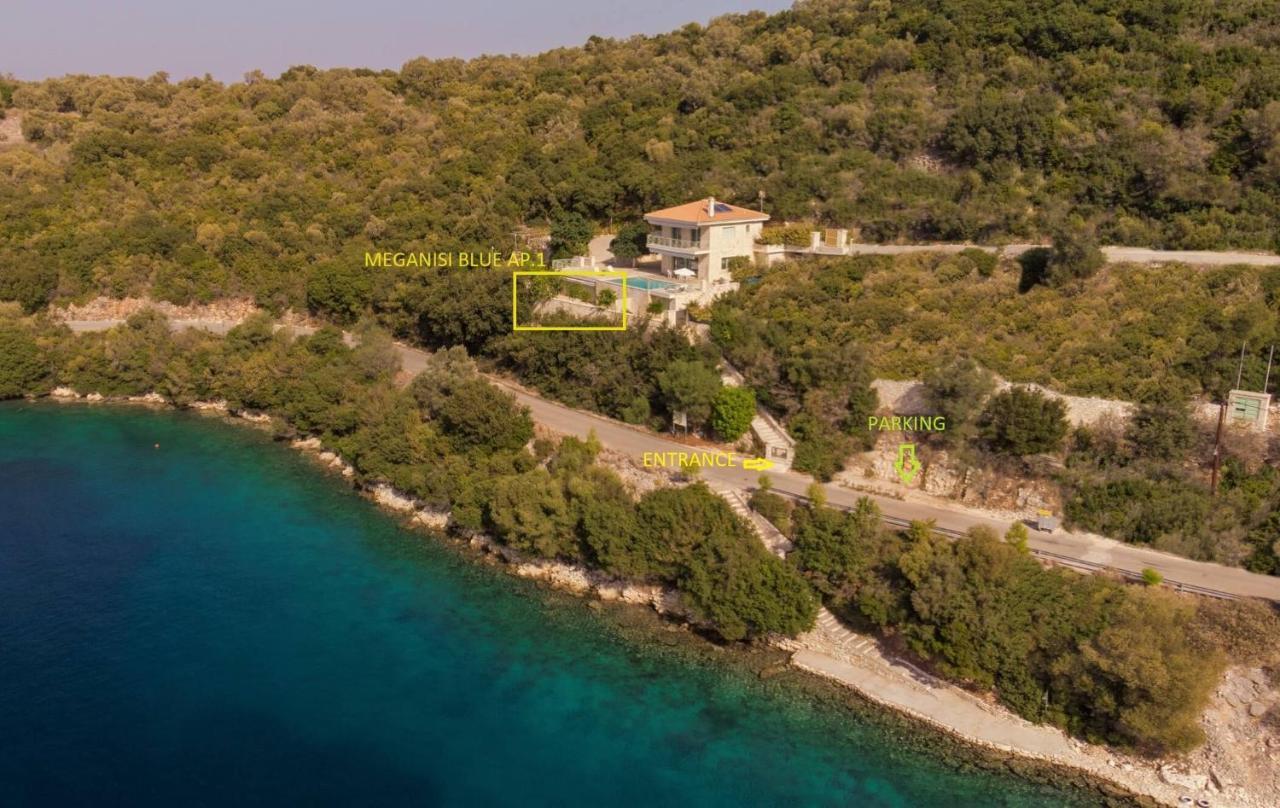 Meganisi Blue Apartment Szpartohóri Kültér fotó